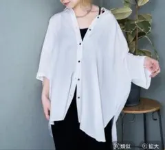 てろてろ6分袖シャツ［keep being you] バヤコ てろてろ6分袖シャツkeepbeingyou andST MAKE - メルカリ
