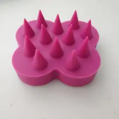 シリコン スカルプブラシ 花型 ピンク　頭皮ケア