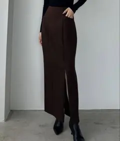 Louere【サイズL】ポケットデザインファスナースリットIラインポンチスカートのサムネイル