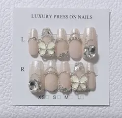 ネイルチップ　韓国　ワンホン　フレンチガーリー