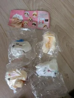 ちいかわ ねこのかぶりもの 4種セット ハチワレ　うさぎ　モモンガ　シーサーのサムネイル