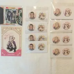 ゴールデンカムイ 谷垣源次郎 白石由竹 どうぶつフォーゼ 缶バッジ