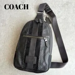 【極美品】COACH ボディバッグ ショルダーバッグ ベースボール ステッチ
