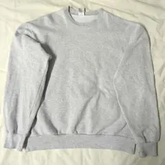 Los Angeles Apparel グレー クルーネックスウェット　14oz