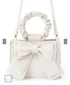 GRL 2Wayギャザーハンドルリボントートバッグ