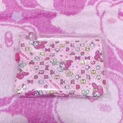 サンリオ　シークレットミニフラットポーチ　みんなのキルトシリーズ　マイメロディ