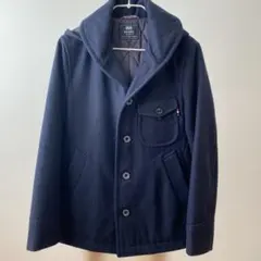 【美品】BEAMS HEART ネイビー ダブルブレスト ピーコート S