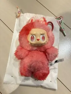 LABUBU ラブブ ぬいぐるみ マスコット ピンク