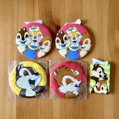 ディズニー　チップ&デール クラリス　缶バッジ　5個セット