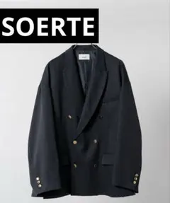 【SOERTE】オーバーサイズ６ボタンアソートブレザー ネイビー サイズ2