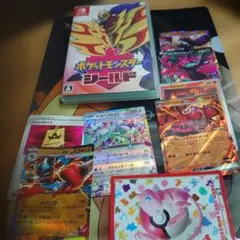 ポケットモンスター シールド　ぱごご　メガルカリオ　ミュウ