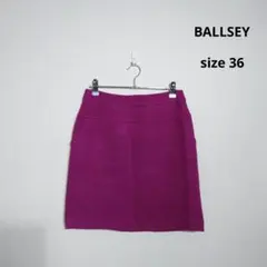BALLSEY タイトスカート ウール100% 36 パープル ピンクのサムネイル
