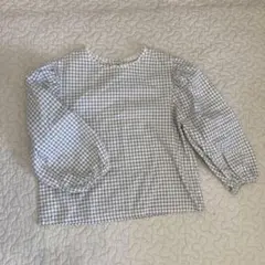 韓国こども服 LINDO チェック柄ブラウス 100〜110㎝