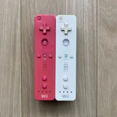 Wiiリモコン★コントローラー★ピンク★シロ★2点セット