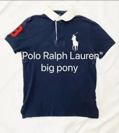 Polo Ralph Lauren ビッグポニーポロシャツMネイビー短丈swag - メルカリ