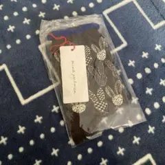 新品未使用　ミナペルホネン　ウサギ柄ソックス　23〜24センチ