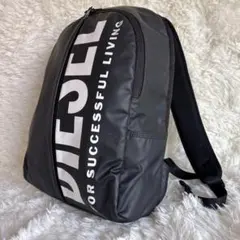 DIESEL ディーゼル BOLDER バックパック リュック 黒 ビック ロゴのサムネイル