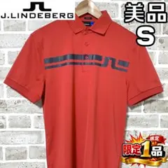 【早い者勝ち✨】ジェイリンドバーグ メンズ 半袖 ポロシャツ S レッド系 赤