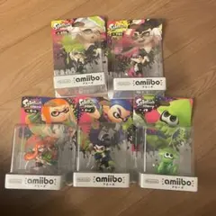 未開封　スプラトゥーン アミーボ　アオリ　ホタル　ボーイ　ガールイカ　5個