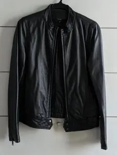新品 ユナイテッドアローズ ビューティ＆ユース 黒 ブラック レザー ジャケット