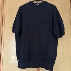 GU 黒 Tシャツ ポケット付