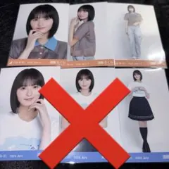 川﨑桜 乃木坂46 生写真 全国ツアーTシャツ A サマーニット 6種コンプ