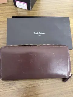 Paul Smith ブラウンレザー長財布