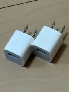 【純正】Apple iPhone USB 充電器 アダプターコンセント2個セット
