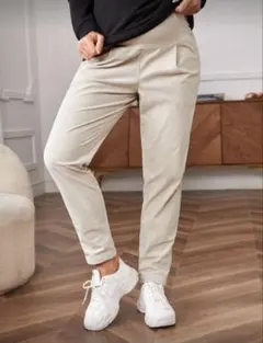 マタニティパンツ ベージュ