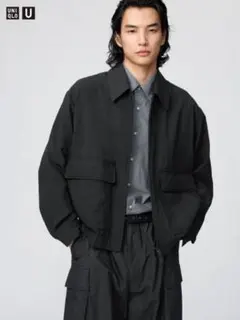 Uniqlo U 26ss ショートブルゾン M ブラック