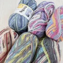 【604】Opal 毛糸 6玉セット ソックヤーン