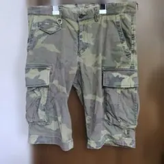 SOLIDO コットンストレッチスリムカーゴショーツ　ハーフパンツ　カモ　迷彩のサムネイル
