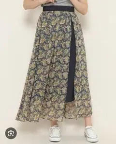 PAGEBOY　ページボーイ　ペイズリー柄　ロングスカート　巻きスカート風
