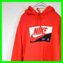 ❤️海外限定❤️ NIKE ナイキ パーカー 赤 ボックスロゴ Lサイズ