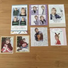 矢花黎　厚紙　カード　切り抜き　セット