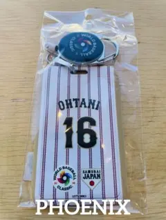 WBC 日本代表 大谷翔平 サインプリントユニフォーム型キーホルダー
