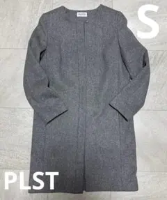 PLSTノーカラーコート