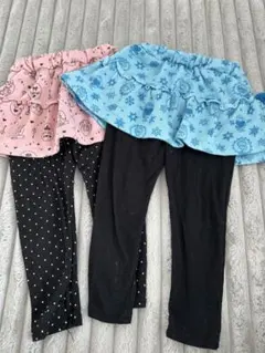 双子ちゃん ディズニー プリンセス スカート付きレギンス 110cm