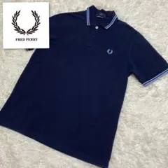 【大人気】美品✨FRED PERRYフレッドペリーM12 英国製 ネイビー　XL