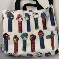 ear × PEZコラボ ショルダー付ミディアムトート