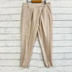 ZARA BASIC テーパード スラックス S ベージュ 春秋 アイボリー