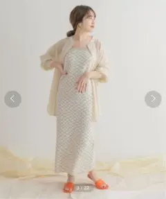 ITEMS URBANRESEARCH フラッグチェックニットワンピース