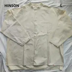 HINSON グランパシャツ バンドカラー プルオーバーシャツ