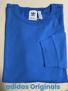 adidas Originals blue long sleeve shirt