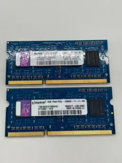 ノートPC用メモリ 4GB×2 (合計8GB) PC3L-12800S