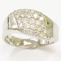 pt900プラチナ三越ジュエリー 天然ダイヤモンド1.00ct リング指輪17号のサムネイル