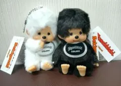 モンチッチ ぬいぐるみ　キーチェーン 白黒 2点セット