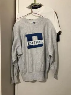 DUKE ロゴ入り グレー トレーナー