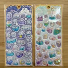 メロウアクアリウム シマエナガ もぐにゃん ウォーターシール