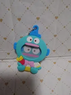 サンリオ　いちご新聞50周年記念　フォトバッジ付きマスコット♡　ハンギョドン